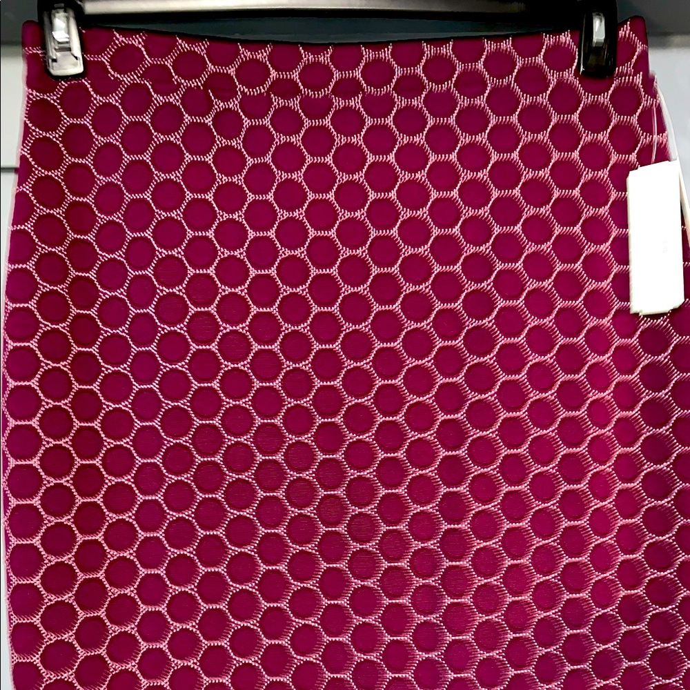 Plum geometric stretch mini